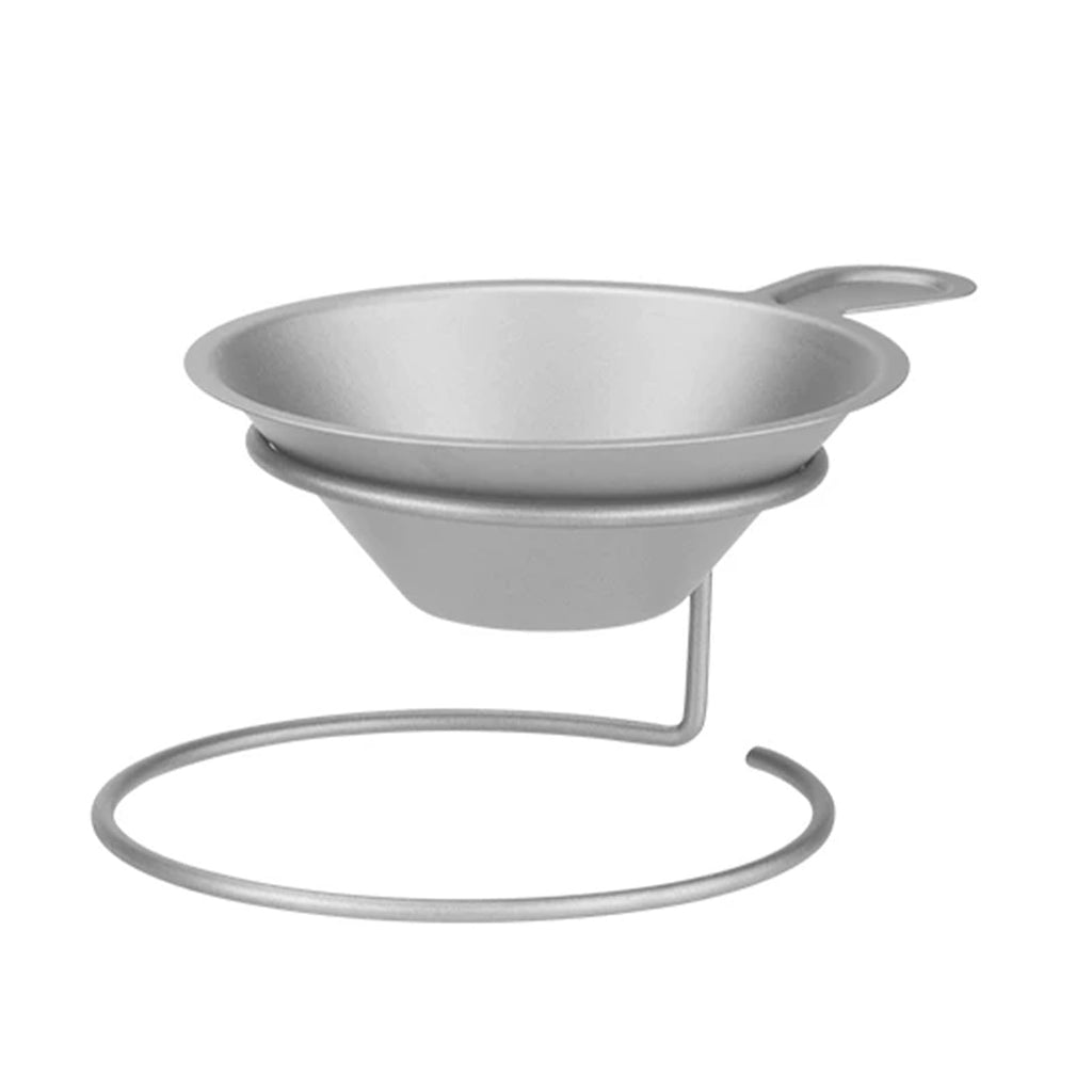 Serounder Ti Coffee Filter Tea Infuser with Stand Fine Mesh Lightweight Portable Tea Strainer for Loose Leaf Coffee Brewer