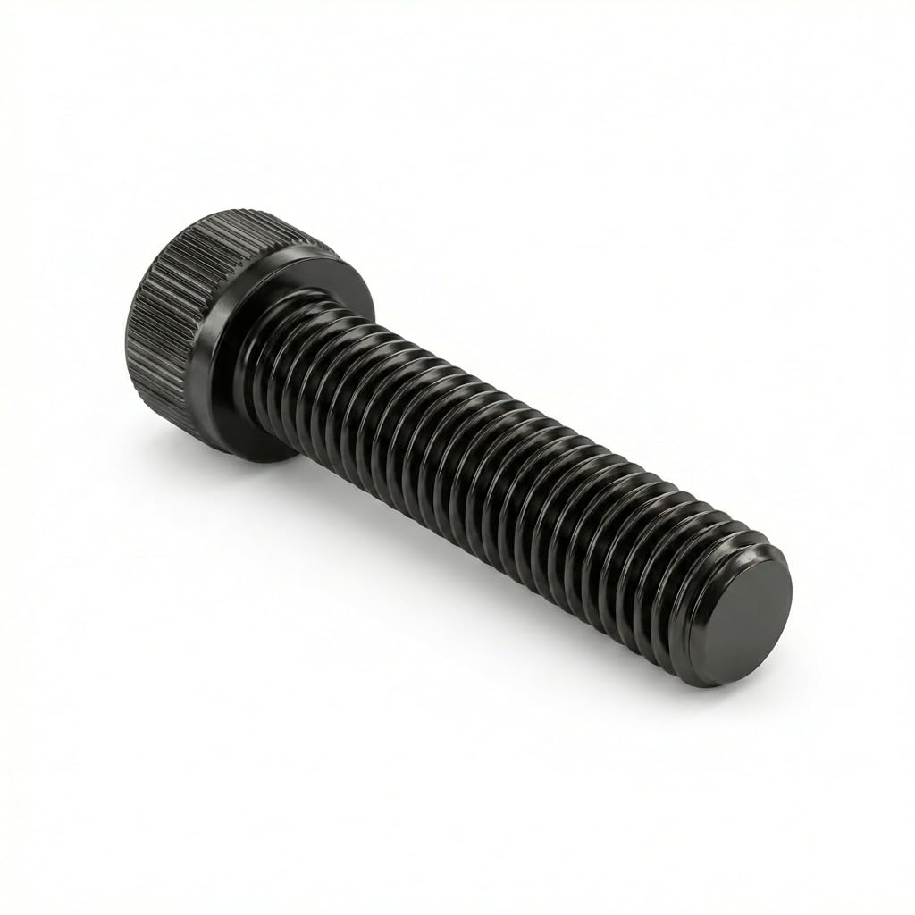 1/4 x 2 (20 Pack) Socket Head Cap Screws, Black Oxide 304 Stainless Steel Bolts with Hex Spanner, Allen Socket Drive, Full Thread, Bright Finish