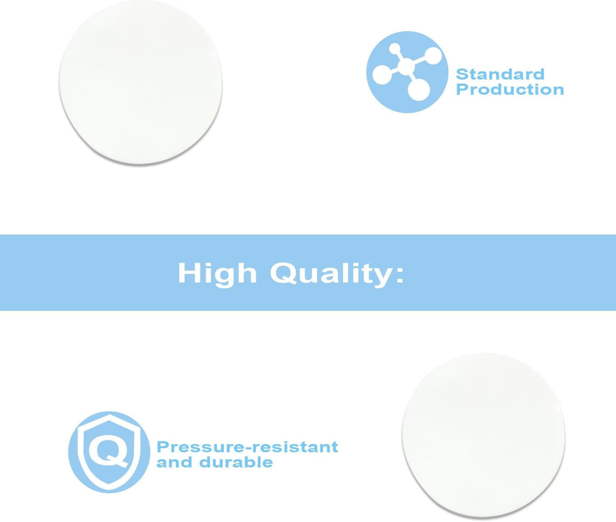4-Pcs 7250876 Diaphragm Kit Compatible with Whirlpool Kenmore RO Systems