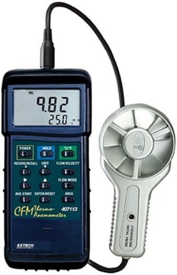 EXTECH Instruments 407113 CFM Metal Vane Anemometer