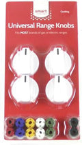 Smart Choice Universal Range Burner Knob Kit, White