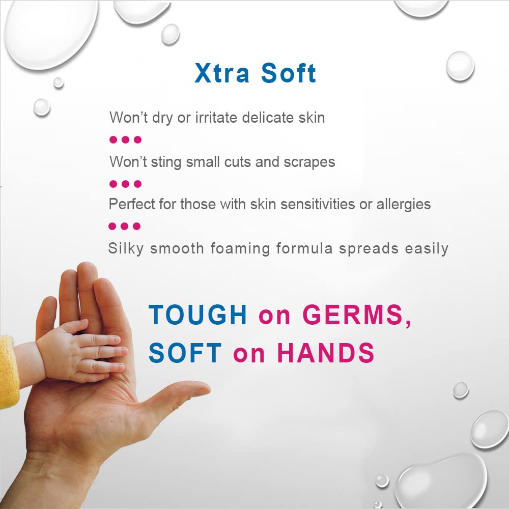 Foaming Hand Sanitizer, Alcohol Free and Fragrance Free, Kills 99.9% Germs, Moisturizing Formula, Travel Size 2.5 oz