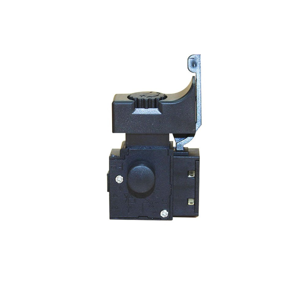 LDEXIN FA2-6/1BEK Trigger Button Switch DPST Hand Drill Optional Lock on Speed Control Push Button Power Tool Replacement Parts Black 6A AC 250V 5E4