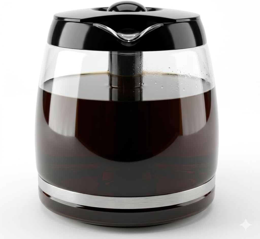 12-Cup Coffee Carafe Replacement for Cuisinart Coffeemaker, Pt. DCC-1200PRC
