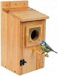 Bird Houses for Outside Clearance with Copper Guard, Pine Bird House Outdoor, Bluebird Finch Swallow Wren Chickadee
