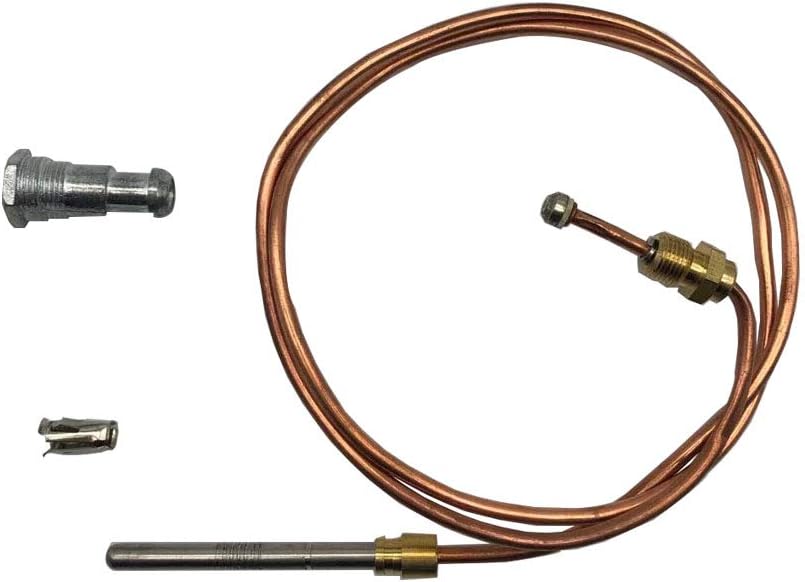 Zero 24" Universal Replacement Thermocouple for Gas Furnaces,Boilers and Water Heater,Compatible with Honeywell,Mars,Johnson,Robertshaw,Penn,Johnstone, Johnson Controls Thermocouple