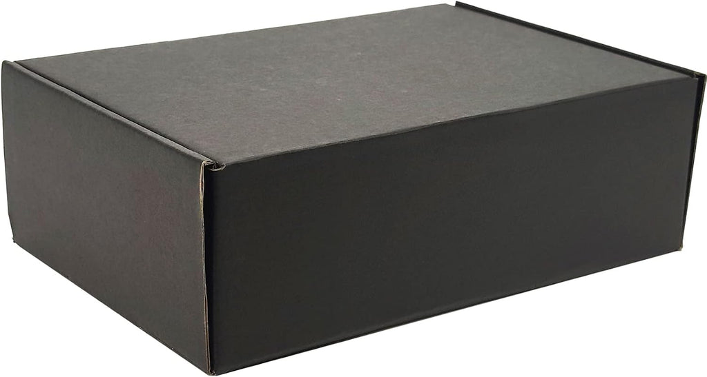 9x6x3 Shipping Boxes Set of 30, Black Mailer Corrugated Cardboard Box