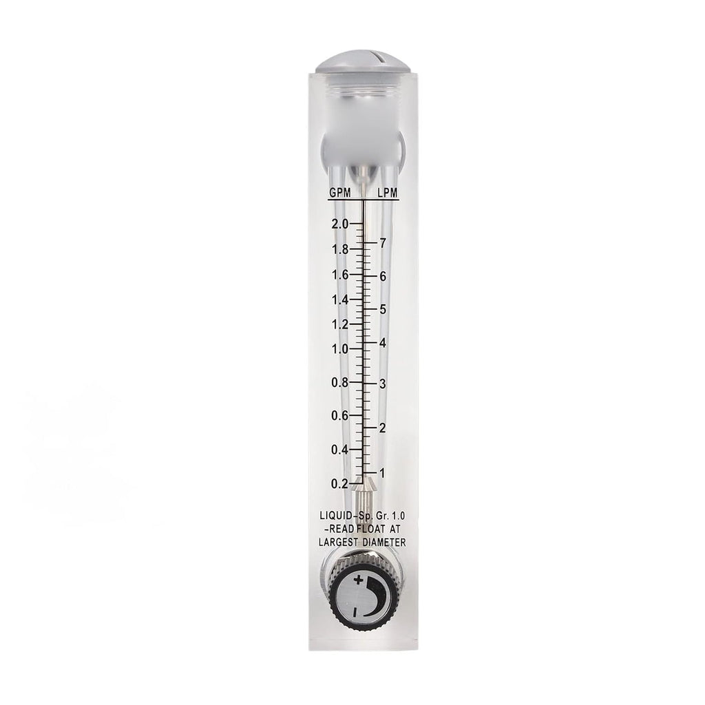 AUNMAS Water Flow Meter Panel Type Flowmeter, 0.2-2.0GPM 1-7LPM
