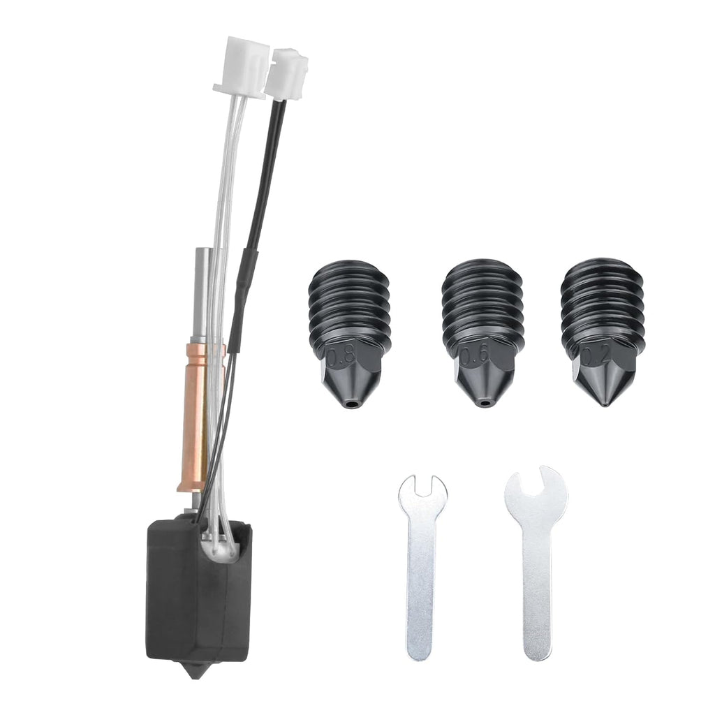 Upgrade Hotend Kit for Anycubic Kobra 3 3D Printer - 24V 60W Ceramic Heater, Quick Swap, Hardened Steel Nozzle