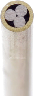 Mosaic Pin - (0.125 (1/8) Inch Diameter) - (403BS) - (Brass Outer Material)(Stainless Steel Inner Material)