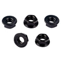 1/2-13 Serrated Flange Hex Lock Nuts 304 Stainless Steel, 20PCS Black