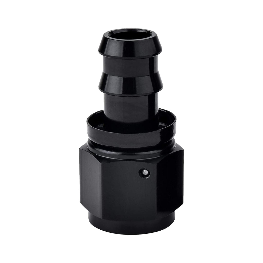 EVIL ENERGY 10AN Straight Push Lock Hose Fitting End Black