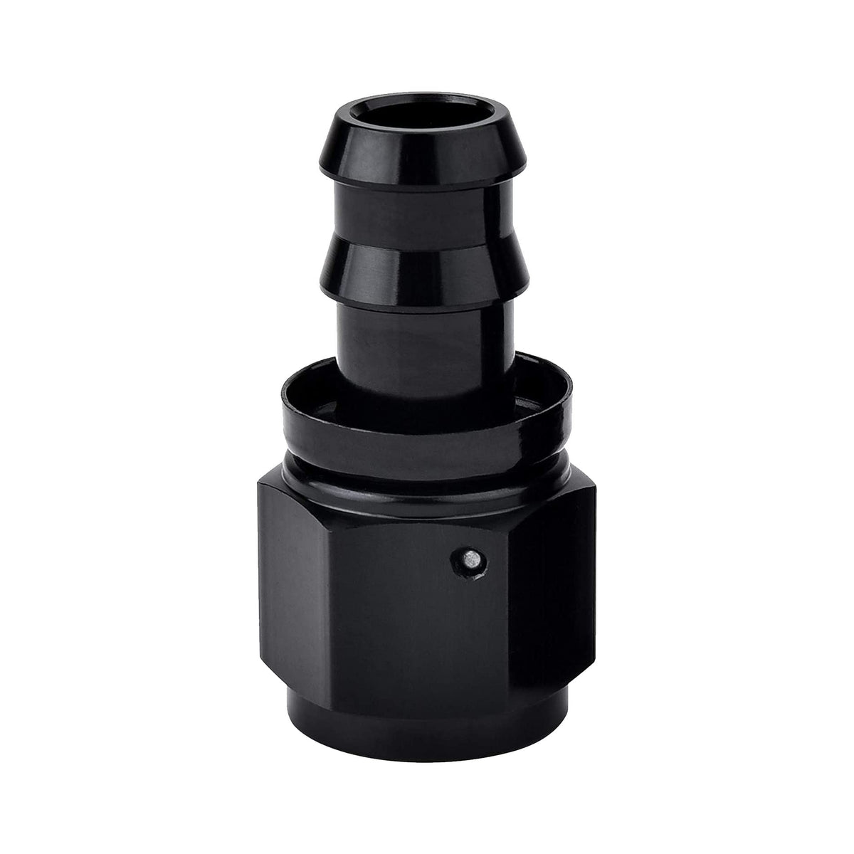 EVIL ENERGY 10AN Straight Push Lock Hose Fitting End Black