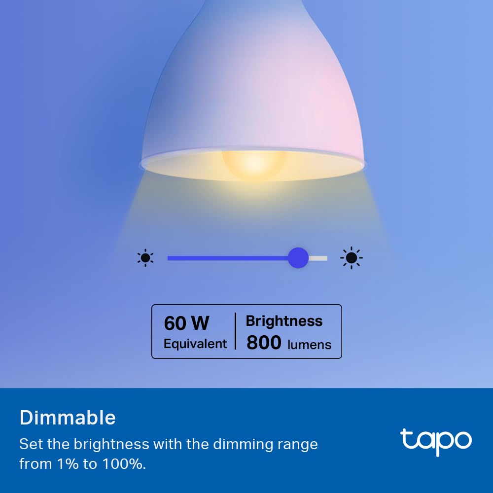 Multicolor Dimmable Smart Light Bulbs, L531E, A19 E26, 800LM