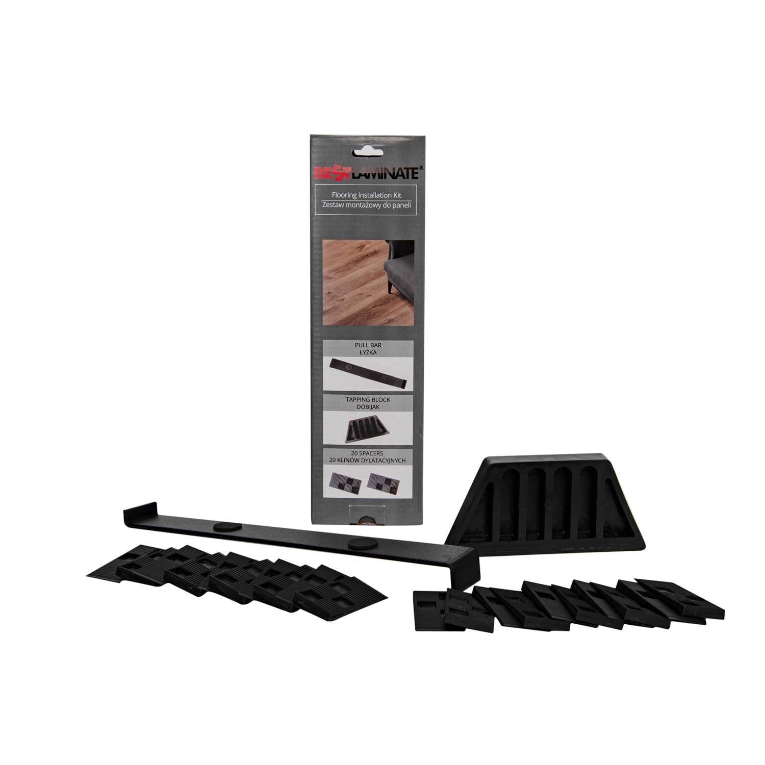 Bestlaminate Flooring Installation Kit - Includes Spacers, Tapping Block, Pull Bar