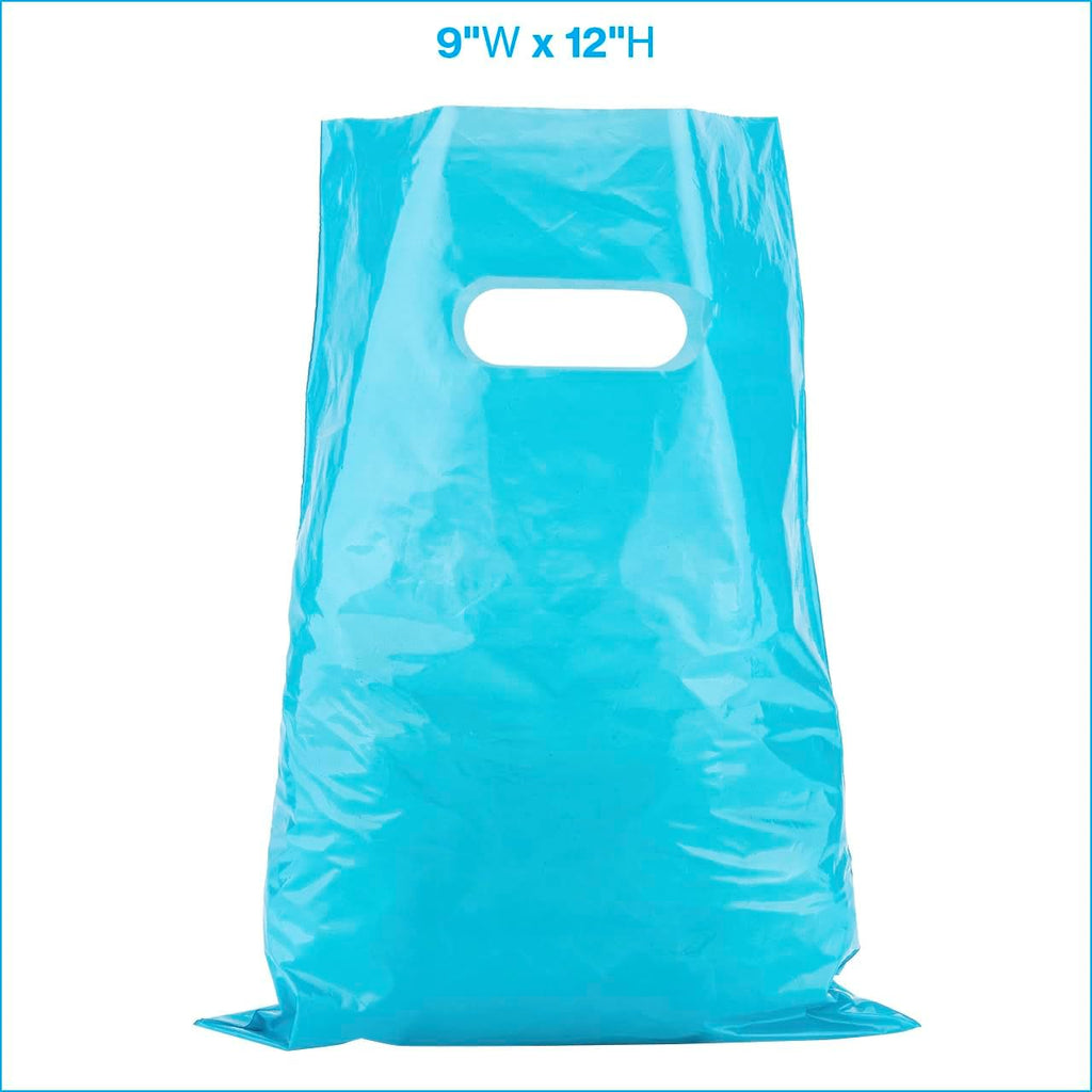 Teal Blue Plastic Merchandise Bags (9x12) - Pack of 1,000