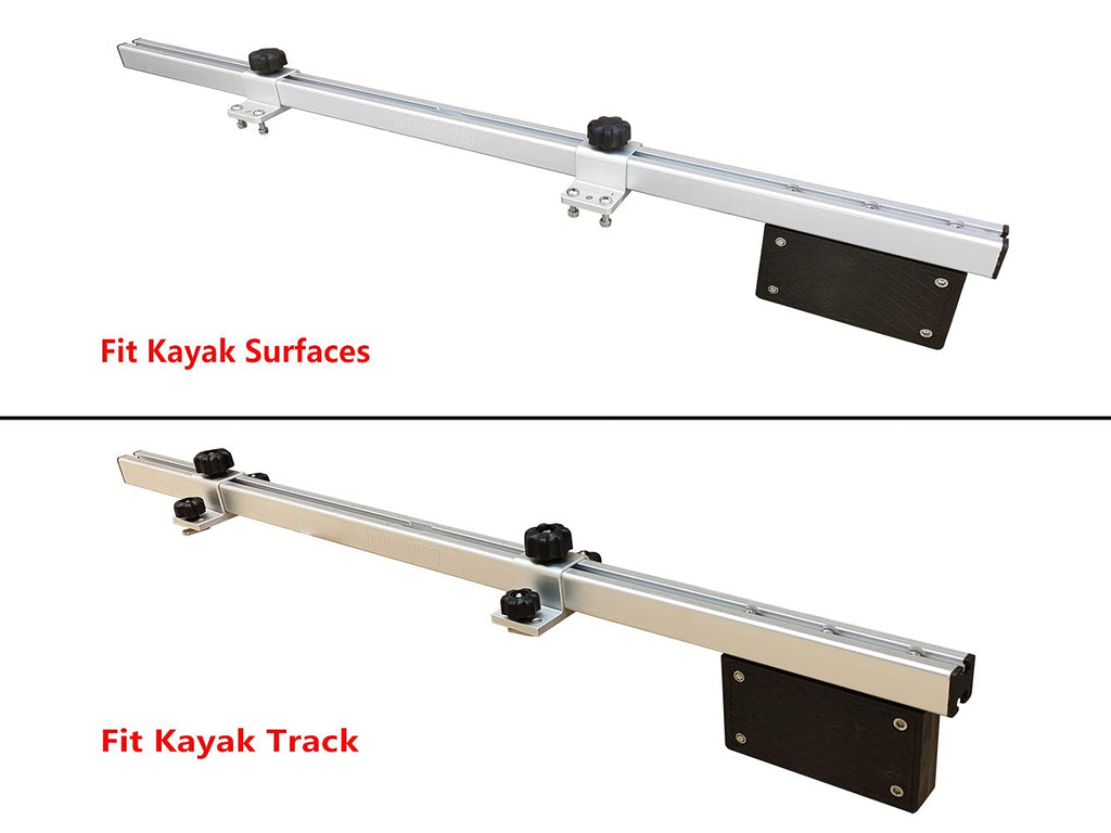 Brocraft Kayak Trolling Motor Mount, Gear Track & Direct Mount Motor Bracket, Marine-Grade Aluminum – for Parallel Tracks