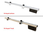 Brocraft Kayak Trolling Motor Mount, Gear Track & Direct Mount Motor Bracket, Marine-Grade Aluminum – for Parallel Tracks