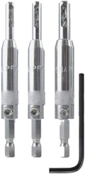 Snappy 3pc Self Centering Hinge Drill Bit Set Made in USA