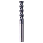 3/8" 4 Flute Solid Carbide Long Square End Mill, 4" OAL, AlTiN Coated