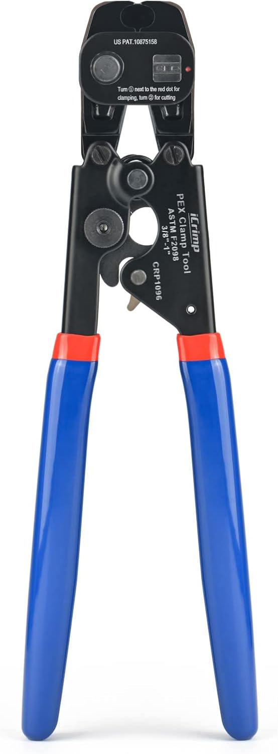 iCrimp PEX Crimping Tool, Ratchet Cinch & Removal Tool for 3/8"-1"
