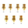 Official MK8 Ender 3 Nozzles 24 pcs 3D Printer Brass Nozzles Extruder for Ender 3 Series and Creality CR-10 0.2mm