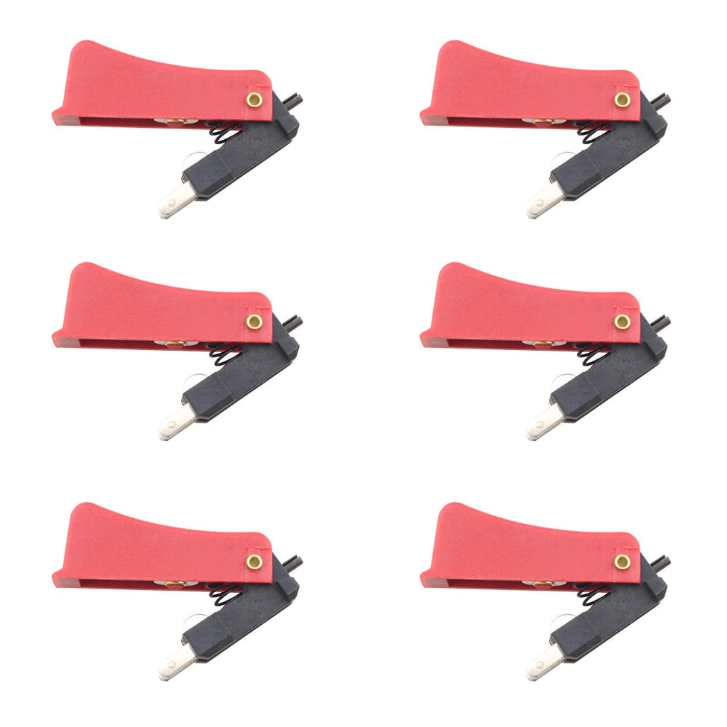 Ruiwaer 6PCS Trigger Switch High Sensitivity Trigger Switch High Sensitivity Stable Reliable Trigger Switch for Welding Torch, Red and Black