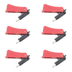 Ruiwaer 6PCS Trigger Switch High Sensitivity Trigger Switch High Sensitivity Stable Reliable Trigger Switch for Welding Torch, Red and Black