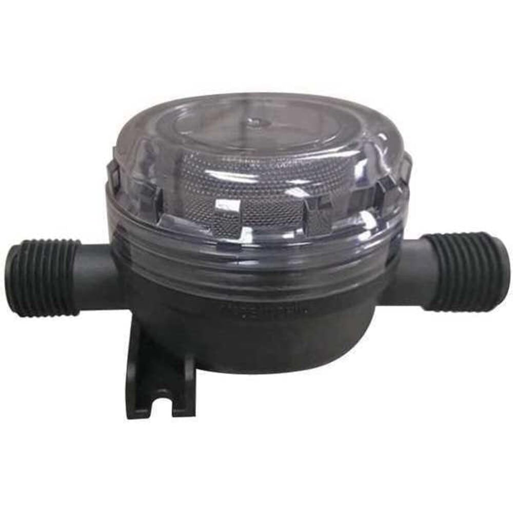 Flojet, 01740004G, Strainer, In Line, 1/2", Black