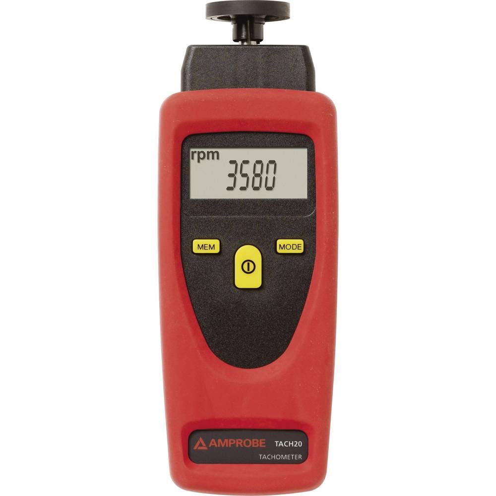 Amprobe TACH-20 Tachometer with Contact and Non-Contact Measurement