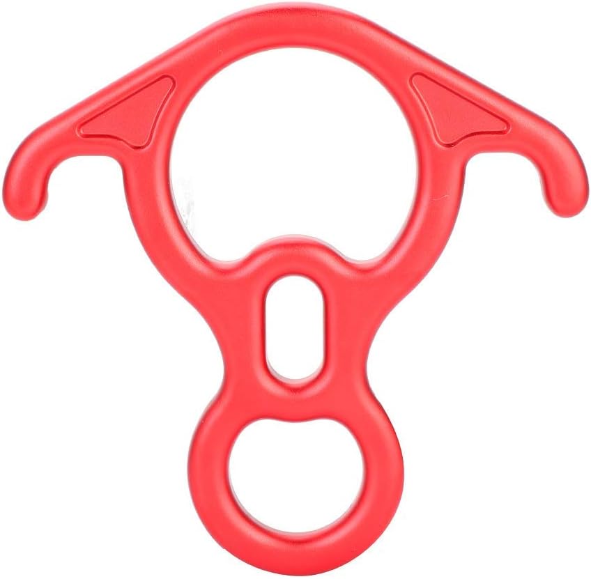 50KN Rescue Figure 8 Descender Climbing Belaying and Rappelling Gear Belay Device7 075 Aluminum Alloy Rigging Plate