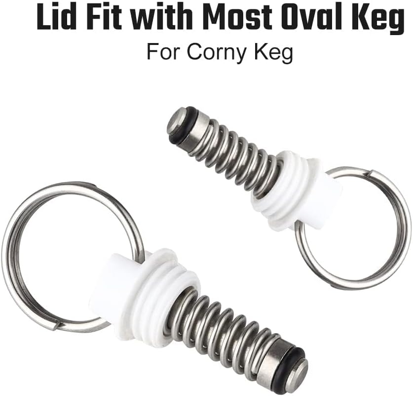 4PCS Corny Keg Pressure Relief Valve, Plastic Keg Lid Relief Valve | Pressure Relief Valve for Ball Lock Cornelius