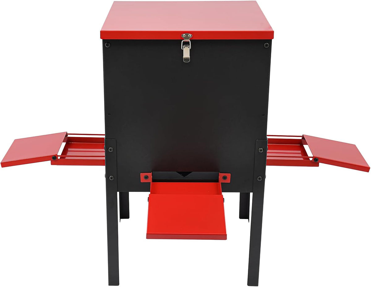 Deer Feeder 100 lbs Capacity, Gravity Deer Feeders with 4 Trays