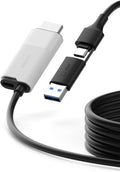USB3.0 Video Capture Card with 100W PD, HDMI to USB A/USB C Capture Cable 1080P@60fps YUY2 MJPEG MS2130 for Quest 3 2