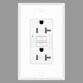 KRYNTO 1 Pack 20A GFCI Outlet Tamper-Resistant Self-Test, ETL Listed White