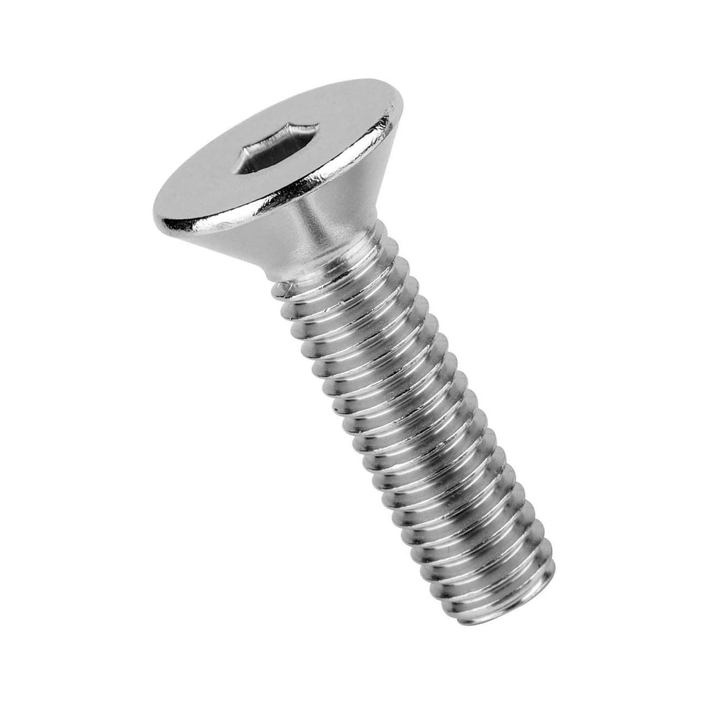 #6-32 x 3/4" Flat Head Socket Cap Screws Countersunk Bolts 304 Stainless Steel, Fully Thread, 50 PCS