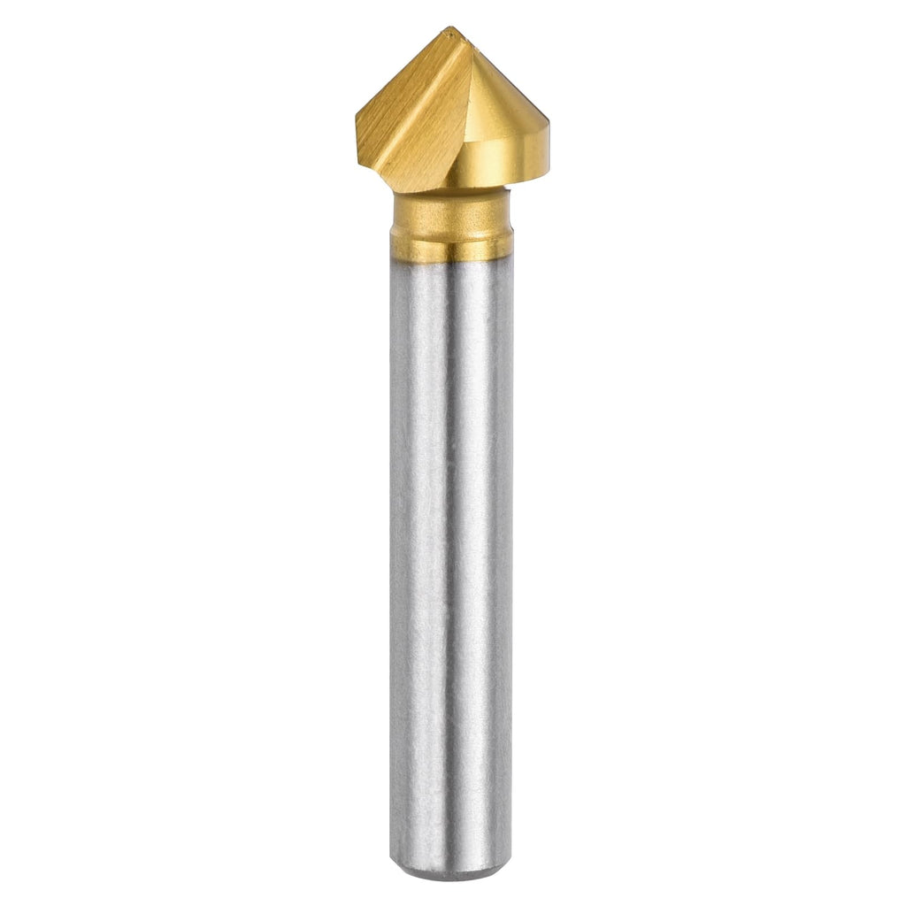 Workkyma M2 Cobalt Countersink Drill Bit 12.4mm Single Flute 90 Degree HSS
