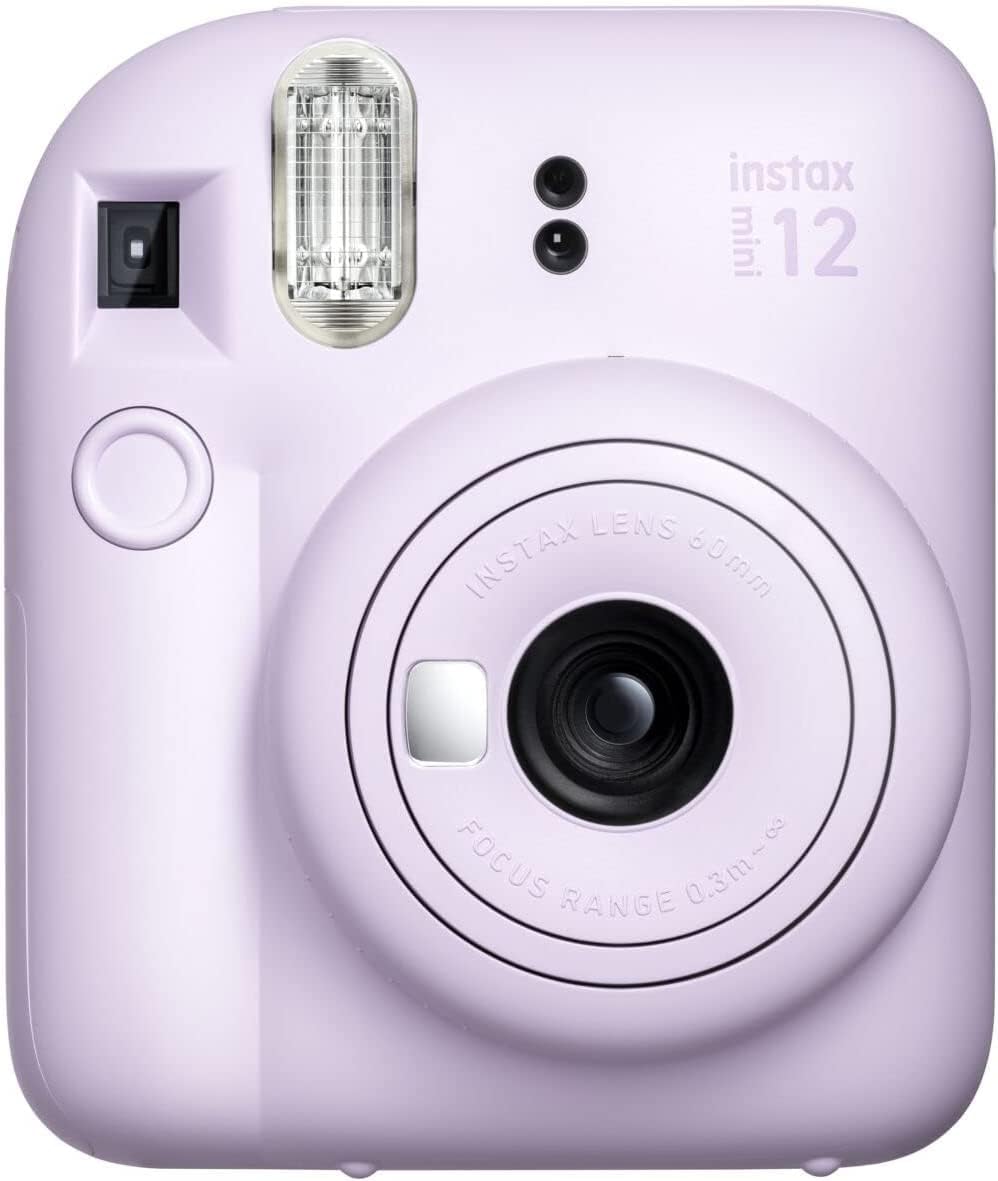 Instax Mini 12 Instant Camera Lilac Purple + Fuji Film Value Pack (40 Sheets) + Shutter Accessories Bundle, Incl.
