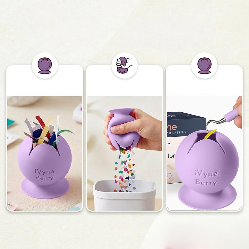 Berry Suctioned Vinyl Weeding Scrap Collector & Holder for Weeding Tools for Vinyl - Purple