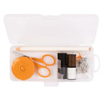 62-Piece Sewing Kit with Scissors, Clear