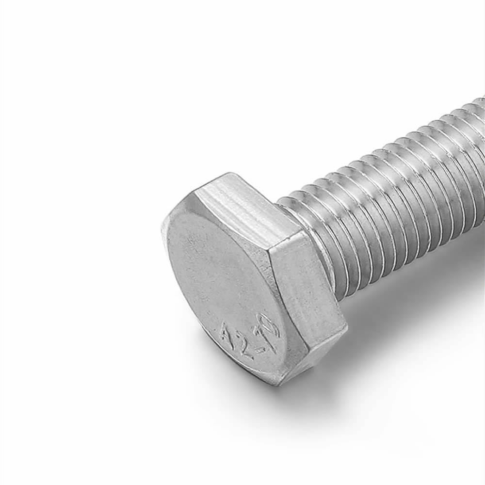 Junter 4pcs M10-1.25 x 20mm Fine Thread Metric A2-70 Hexagon Head Screws