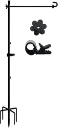 Garden Flag Stand No Spin for Outside 12 x 18 Flag Heavy Duty, Small Flag Holders for Yard and Garden, Flagpole