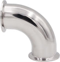 DERNORD Elbow 90 Degree Sanitary Pipe Fitting SS304 Tri Clamp (2" Tube OD)