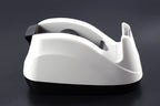 Heavy Base Nonskid Desk Tape Dispenser One-Hand Dispensing, White, 2 Pack