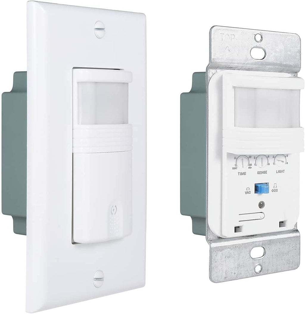 EverElectrix Motion Sensor Light Switch, 10 Pack, White