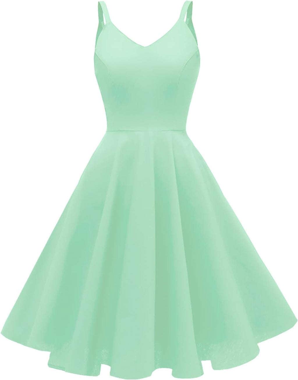 Women's Vintage Spaghetti Strap Cocktail Dresses