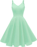 Women's Vintage Spaghetti Strap Cocktail Dresses