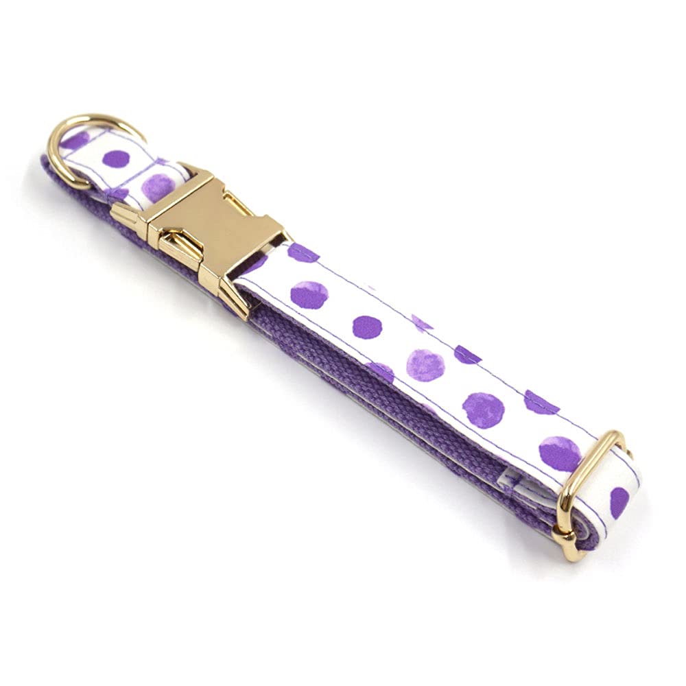PETDURO Personalized Dog Collars Purple Spot Print