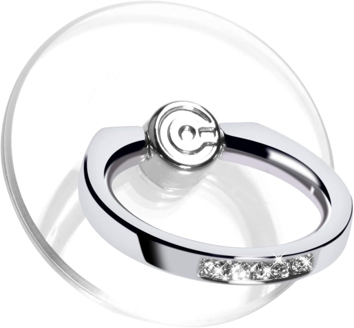 Transparent Phone Ring Holder Grip - EI Sonador Clear Cell Phone Ring Stand Holder Finger Grip Kickstand 360°