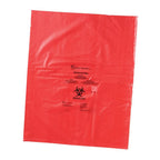 HS10322 Biohazard Disposable Bag, 19" x 23", Red